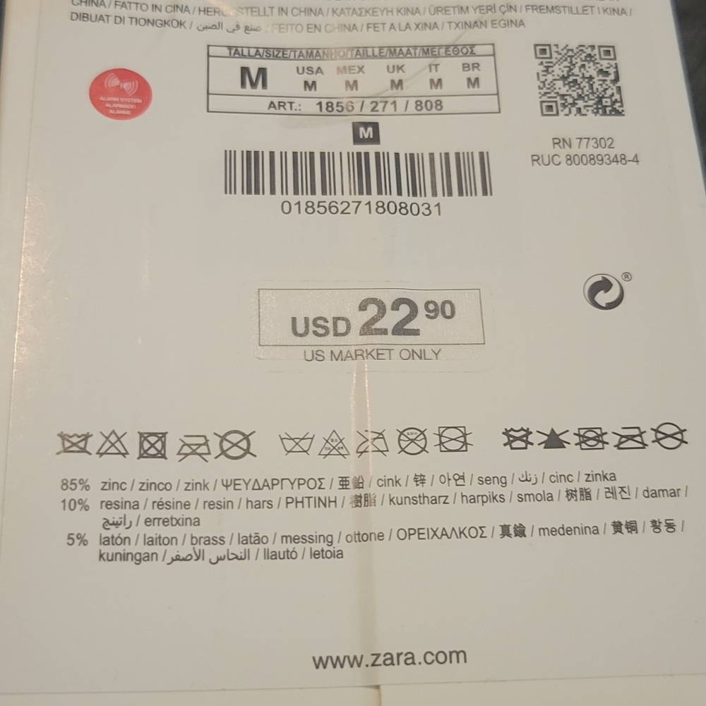 Silver Zara Earrings NWT - Picture 2 of 2
